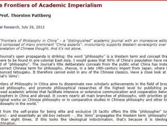 The Frontiers of Academic Imperialism by Thorsten Pattberg